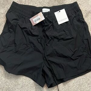 Recreation black shorts, new thread, and supply XXLP